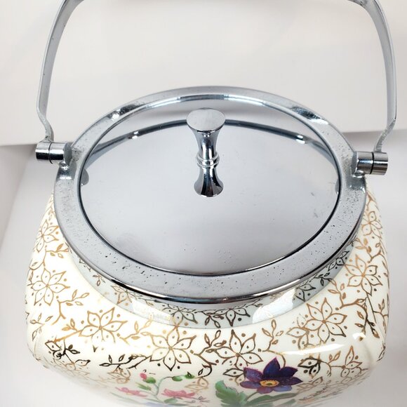 Antique Midwinter Staffordshire Porcelain Set – Biscuit Barrel, Salt & Pepper+ - Picture 10 of 14